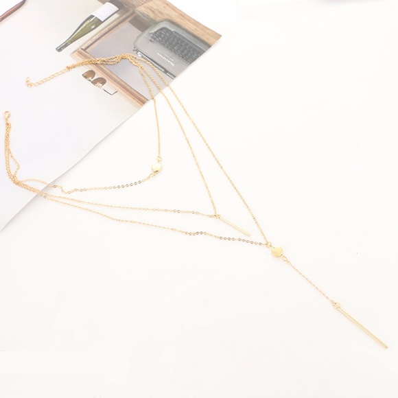 Gold/Silver layered necklace - Picture 8 of 8